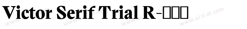 Victor Serif Trial R字体转换